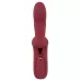 Малиновый вибратор-кролик с функцией постукивания 2 Function Rabbit Vibrator - 22,3 см малиновый 