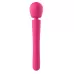 Розовый силиконовый вибратор-wand - 30 см розовый 