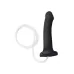Черный фаллос с имитацией эякуляции Silicon Cum Dildo L - 19,6 см черный 