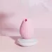Нежно-розовый вакуум-волновой стимулятор с вибрацией и базой-ночником Cuddly Bird нежно-розовый 