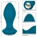 Бирюзовая анальная вибропробка с кристаллом Power Gem Vibrating Crystal Probe - 10,75 см бирюзовый 