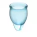 Набор голубых менструальных чаш Feel confident Menstrual Cup голубой 