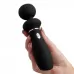 Черный вибратор So Divine Relax Portable Massage Wand - 24 см черный 