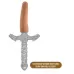 Насадка-фаллоимитатор для трусиков с плугом Realistic 7 Inch Lock On Dildo - 17,8 см карамель (темно-бежевый 