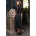Длинный халат-кимоно Elegance de lux черный XL-XXL