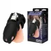 Черная клетка для пениса Silicone Small 2 in Cock Cage With Ball Divider черный 