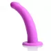 Лиловый поясной страпон Navigator Silicone G-Spot Dildo with Harness - 17,8 см лиловый 