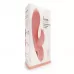 Красный вибратор-кролик 5’’ Silicone Kissing - 20,2 см красный 