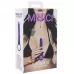 Мини-вибратор Merci Power Play со скошенным кончиком - 13,3 см фиолетовый с черным 