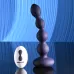 Фиолетовые анальные бусы с вибрацией и вращением Pleasure Orbit - 17,8 см фиолетовый 