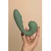 Зеленый вибратор с вакуумной стимуляцией Duo Viro зеленый 
