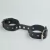 Черные кожаные наручники-фиксатор черный 