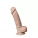 Телесный фаллоимитатор на присоске Real Skin Model 1 - 17,8 см телесный 