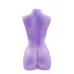 Фиолетовая интерьерная свеча в форме женского торса - 850 гр фиолетовый 
