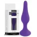 Фиолетовая анальная втулка Silcone Purple Plug Large - 12,5 см фиолетовый 