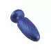 Синяя анальная пробка 4 Inch Silicone Anal Plug - 12 см синий 