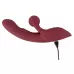 Малиновый вибратор-кролик с функцией постукивания 2 Function Rabbit Vibrator - 22,3 см малиновый 