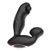 Черный вибромассажер простаты с вращающимся шариком черный 