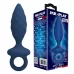 Синяя анальная пробка с кольцом Butt Plug with Loop L - 15,7 см синий 