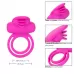 Ярко-розовое эрекционное кольцо Silicone Rechargeable Dual Clit Flicker ярко-розовый 