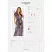 Роскошный кружевной пеньюар Flowlace синий L-XL