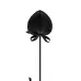 Стек с пуховкой Sweet Caress Feather Whip - 44 см черный с красным 