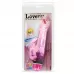 Розовый вибратор-кролик Lovers - 17,5 см розовый 