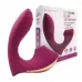 Сливовый L-образный вибромассажёр с вакуумной стимуляцией 3,5’’ Silicone Billow Suction Lover сливовый 