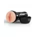 Телесный мастурбатор-вагина в черной колбе Super Luscious Lips XXL телесный с черным 