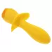 Желтая анальная вибропробка Mellow Yellow - 13,5 см желтый 