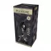Серебристая анальная втулка с черным кристаллом Mini Metal Butt Plug Size S - 7 см серебристый с черным 