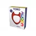 Красное эрекционное кольцо Toro L красный 