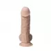 Телесный фаллоимитатор на присоске Real Skin Model 1 - 17,8 см телесный 