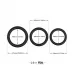 Набор из 3 черных эрекционных колец Stay Hard черный 