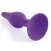 Фиолетовая анальная втулка Silcone Purple Plug Large - 12,5 см фиолетовый 