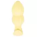 Желтая анальная пробка с вибрацией Cuties Vibrating Mini Butt Plug - 8 см желтый 