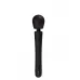 Черный силиконовый вибратор-wand - 30 см черный 