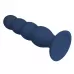 Синий анальный стимулятор со смещенным центром тяжести Silicone Anal Plug XL - 16,5 см синий 