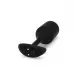 Черная пробка для ношения с вибрацией Snug Plug 4 - 14 см черный 