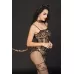 Костюм кошки Kandi с хвостиком и ушками черный с леопардовым XL