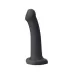 Черный фаллос с имитацией эякуляции Silicon Cum Dildo L - 19,6 см черный 