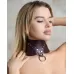 Бордовый широкий ошейник Wide Collar Maroon бордовый 