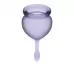 Набор фиолетовых менструальных чаш Feel good Menstrual Cup фиолетовый 
