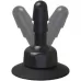 Плаг с присоской для фиксации насадок Deluxe 360° Swivel Suction Cup Plug черный 