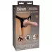 Страпон с телесной насадкой на присоске Beginner s Silicone Body Dock Kit - 14 см телесный с черным 
