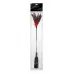 Стек-щекоталка Sweet Caress Feather Whip - 58 см черный с красным 