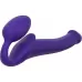 Фиолетовый безремневой страпон Silicone Bendable Strap-On - size S фиолетовый 