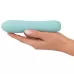 Аквамариновый мини-вибратор Straight Vibrator - 16,4 см аквамариновый 