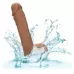 Коричневый фаллоимитатор Dual Density Silicone Studs - 17,75 см коричневый 