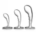 Набор из 3 стальных стимуляторов простаты Stainless Steel P-spot Training Set серебристый 